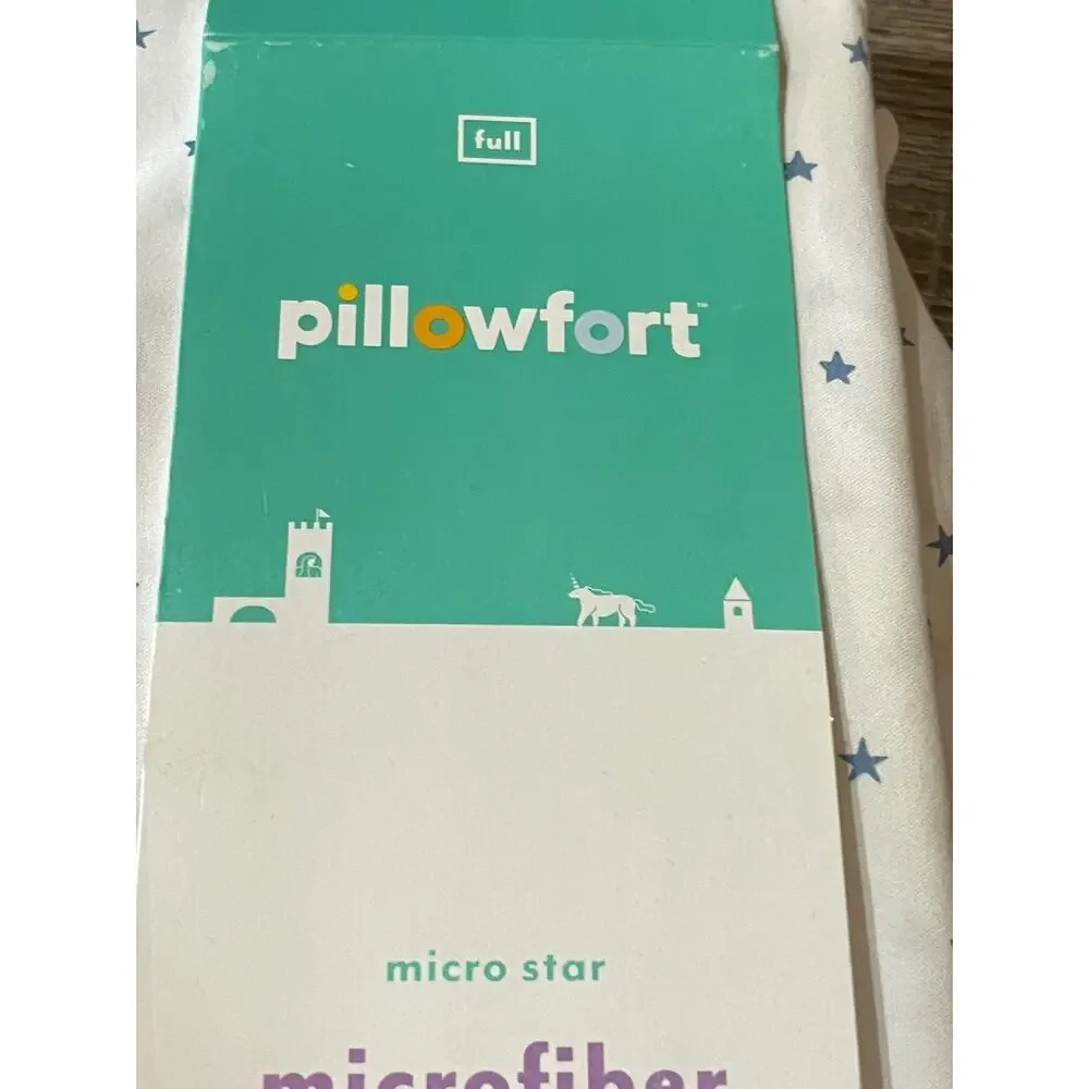 Micro Star Fitted Sheet Separates Bergen Blue - Pillowfort - Full